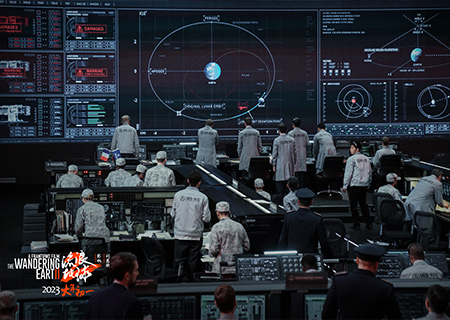 谈球吧LED显示屏在电影《流浪地球2》中大放异彩